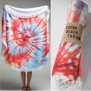 NWT Tie Dye “surfer” Beach Towel blanket